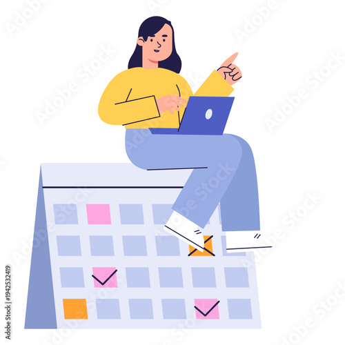 Time Management Productivity Illustration