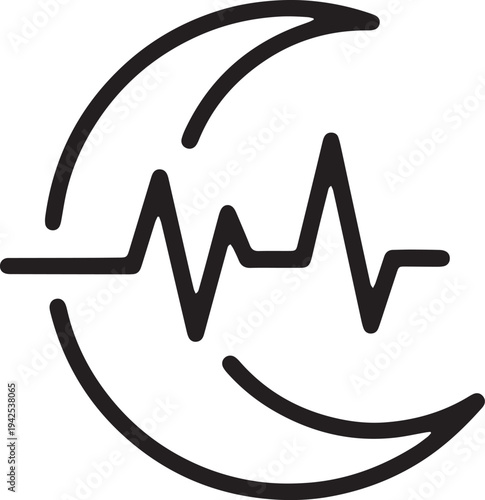 Art & Illustration, Nausea and dizziness symptom icon, vertigo sickness and medical healthcare concept