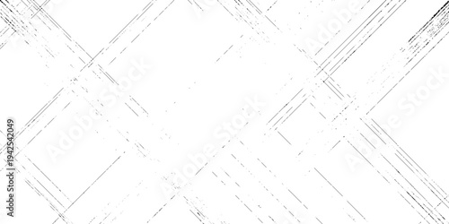 A high contrast white grunge background featuring sharp, diagonal black scratches and a distressed brushed effect, making it an ideal choice for industrial branding.