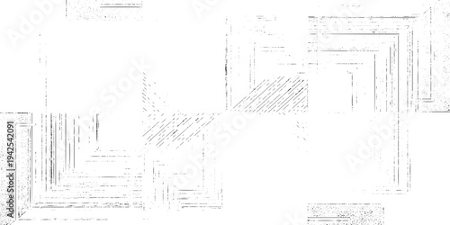 A high contrast white grunge background featuring sharp, diagonal black scratches and a distressed brushed effect, making it an ideal choice for industrial branding.