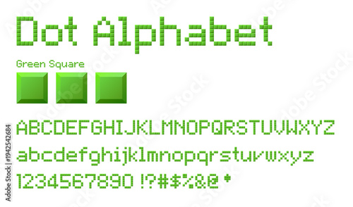 Dot Alphabet (Green)