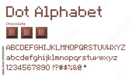 Dot Alphabet (Chocolate)