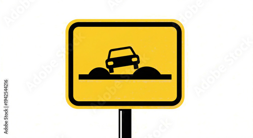 bumpy road warning sign