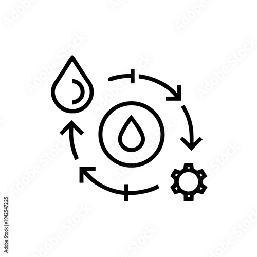 Crude Oil Processing Icon