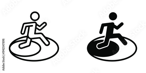 Safe Space Outline Icon Design