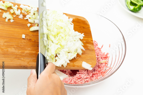 ハンバーグ作り