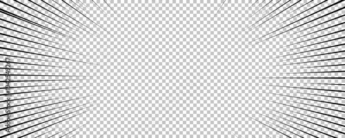 Black comic book transparent background