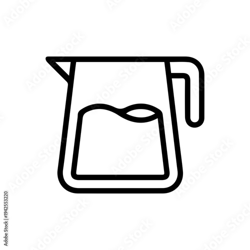 Pitcher icon with liquid