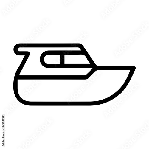 Modern Motorboat Icon