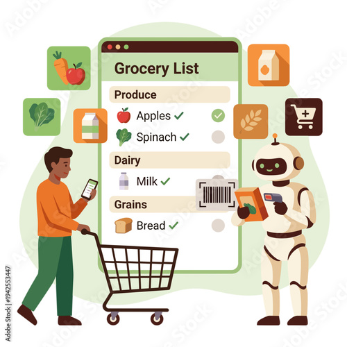 Chatbot Customer Services Illustration