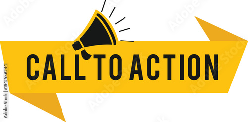 Call to action vector design clipart isolated on background for social media , promotion, marketing and website platform.