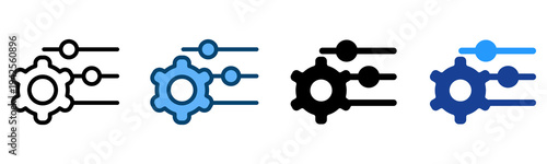 Adjustment Icon Multiple Style Vector Collection   