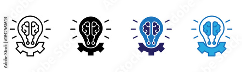 Practice Icon Multi Style Vector Illustration