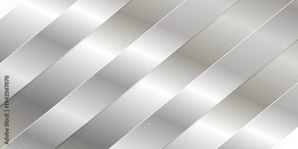 Obraz premium Abstract stripe diagonal gradient transparent linear fabric oblique retro vector stripe diagonal dynamic fabric. minimal white and gray geometric creative tech seamless textile design.