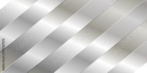 Abstract stripe diagonal gradient transparent linear fabric oblique retro vector stripe diagonal dynamic fabric. minimal white and gray geometric creative tech seamless textile design.