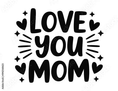 A heartwarming Mother's Day message with a decorative design