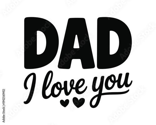 A heartwarming message for father's day with a simple design