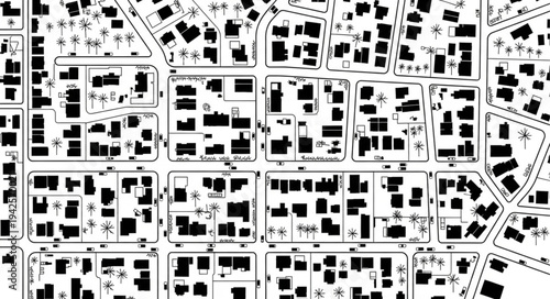 Aerial View of a Densely Populated Urban Area.