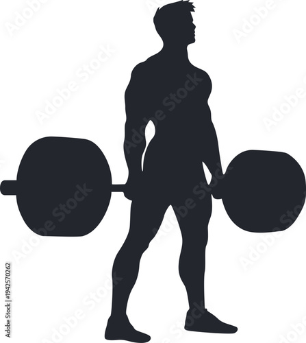 Weightlifter Deadlift Silhouette