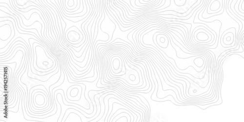 Abstract minimal vector topo map creative discovery. White wave grid stripe line map topography. vector geographic contour mounted map background.