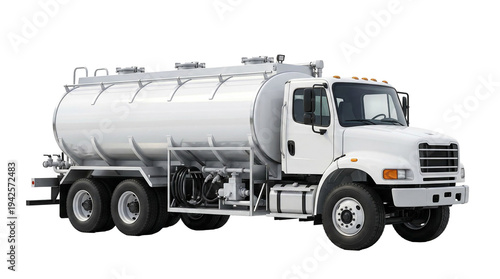 White tanker truck