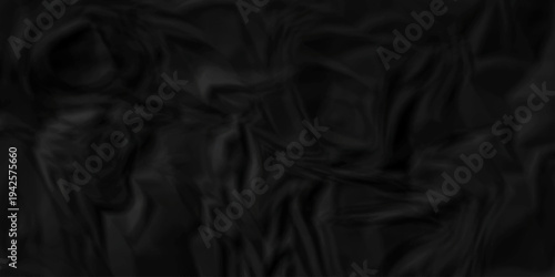Crumple crushed black paper obsolete rumple craft design. wrinkle ripped creased crumple aged closeup recycled document grunge paper background.
