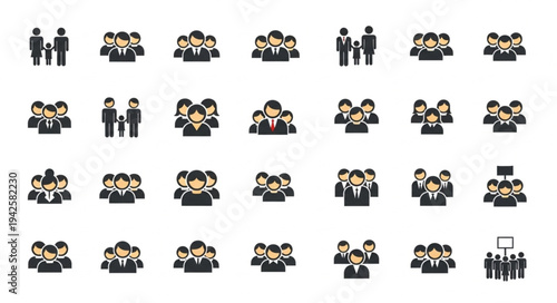 Diverse Groups of People - Teamwork, Community, and Social Connections.