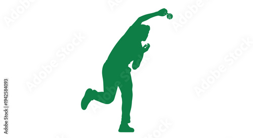 Green sports icon vector isolated on White Background