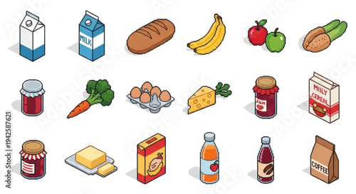 Assorted Grocery Items and Food Products.