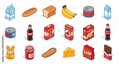 Assorted Grocery Items and Food Products.