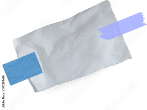 Taped Paper Fragment