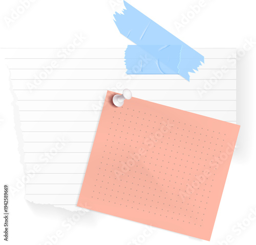 Pinned Papers Collage 