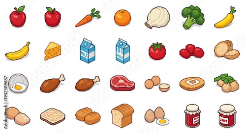 Assorted Food Items and Ingredients.