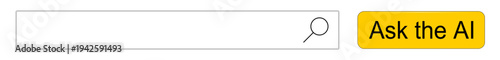 Internet Search engine Ask the AI- Artificial Intelligence - illustration