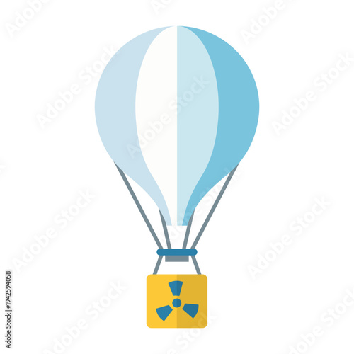 Radioactive payload hot air balloon