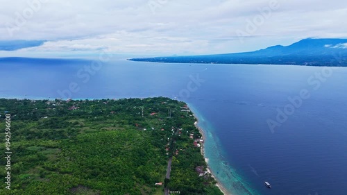 Wallpaper Mural Drone view of Liloan peninsula coastline facing Indo Pacific trade route Torontodigital.ca