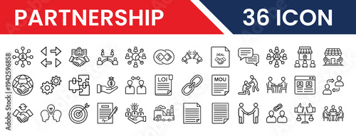 Business Partnership Icons Pack