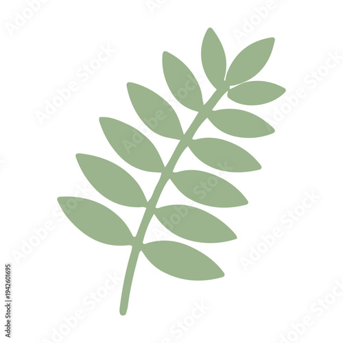 Simple Green Leaf Illustration