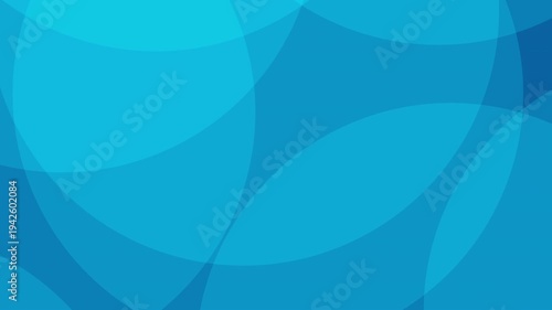 Light circle  blue corporate abstract background of looping animated gradient geometric shapes for presentation background