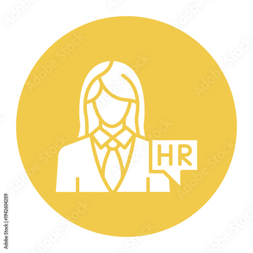 Hr Specialist Female Icon