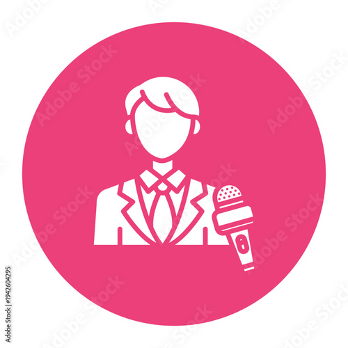 Journalist Male Icon