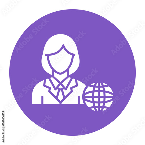 Network Specialist Female Icon