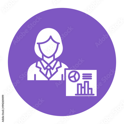 Research Analyst Female Icon