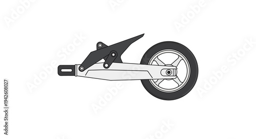 Motorcycle Wheel and Brake.
