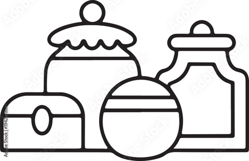 Kitchen storage jars and containers set for home organization pantry supplies and apothecary use