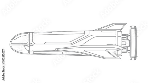 Rocket Blueprint: A detailed outline of a powerful rocket, showcasing intricate design and structural components, ready to propel ambitions into the vast expanse of space.