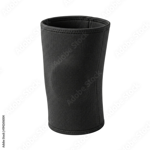 Obraz na płótnie Black elastic knee compression sleeve isolated