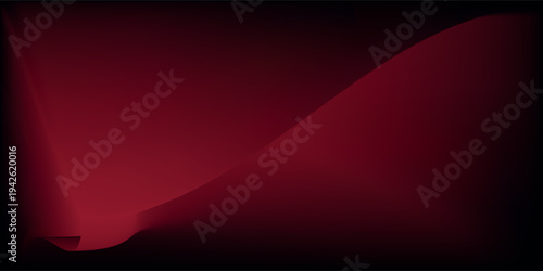 Abstract gradient podium background. Empty red 3D studio background. Clean scene for product presentation mockup template. Eps 10. Nice image and attractive color combination.