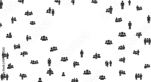 Crowd of People Illustration - A Visual Representation of Community and Connection.