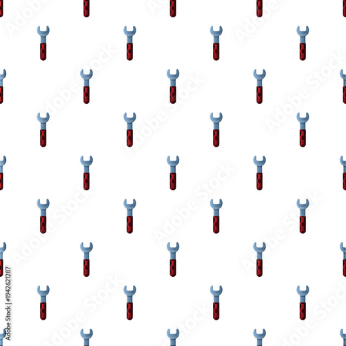 Wrenches repeating in a seamless pattern, representing repair and maintenance concepts